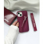 Бордовий чохол Rhode Lip Case Raspberry Jelly з блиском на iPhone 15